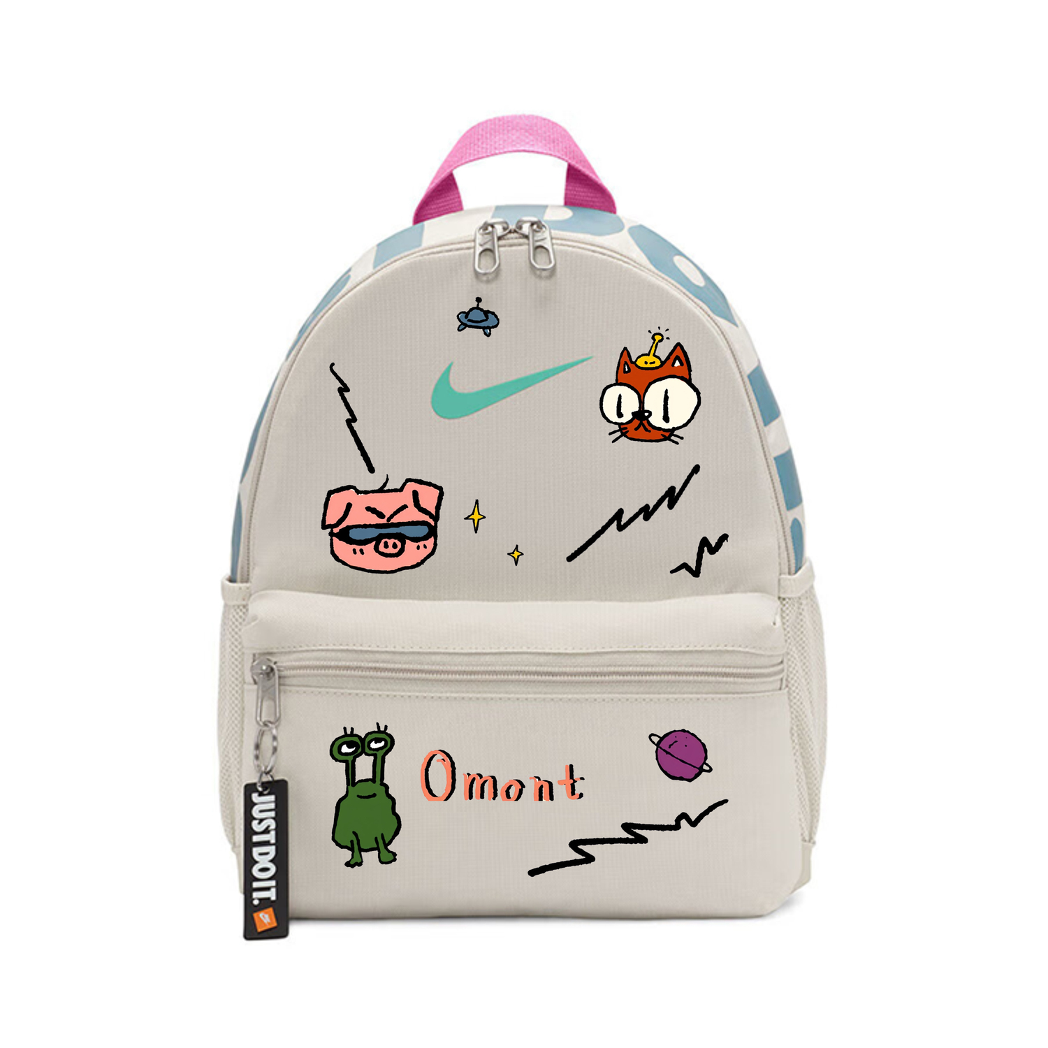 Nike Тканевый рюкзак для детей серо-белый, Stranger Planet
Nike Тканевый рюкзак для детей серо-белый, Stranger Planet