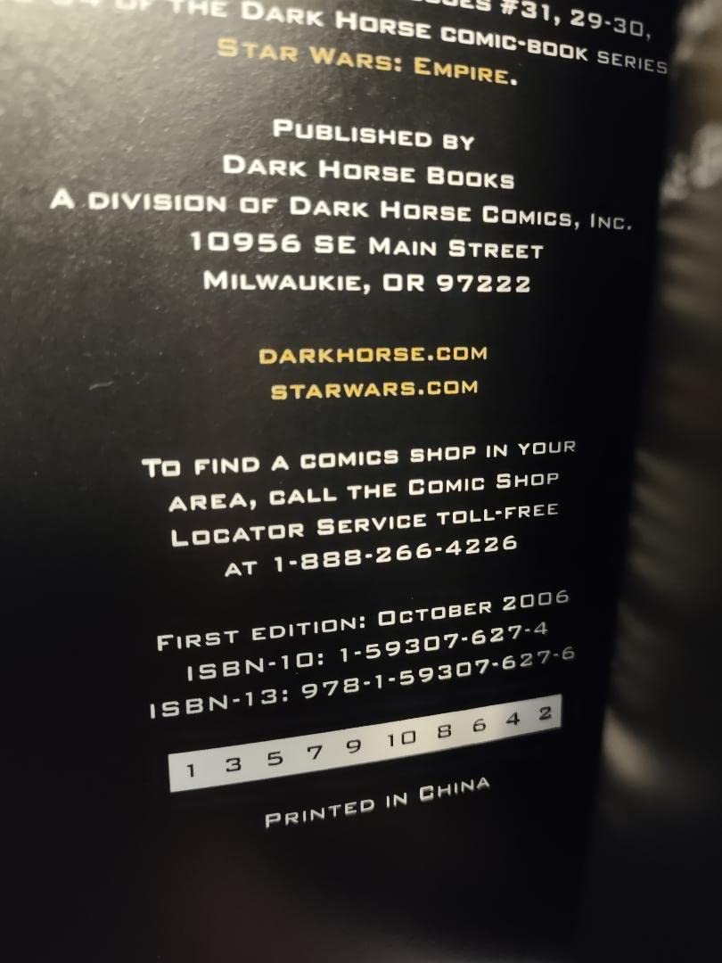 In the Shadows of Their Fathers (Star Wars: Empire, Vol. 6) (Dark Horse)
In the Shadows of Their Fathers (Star Wars: Empire, Vol. 6) (Dark Horse)