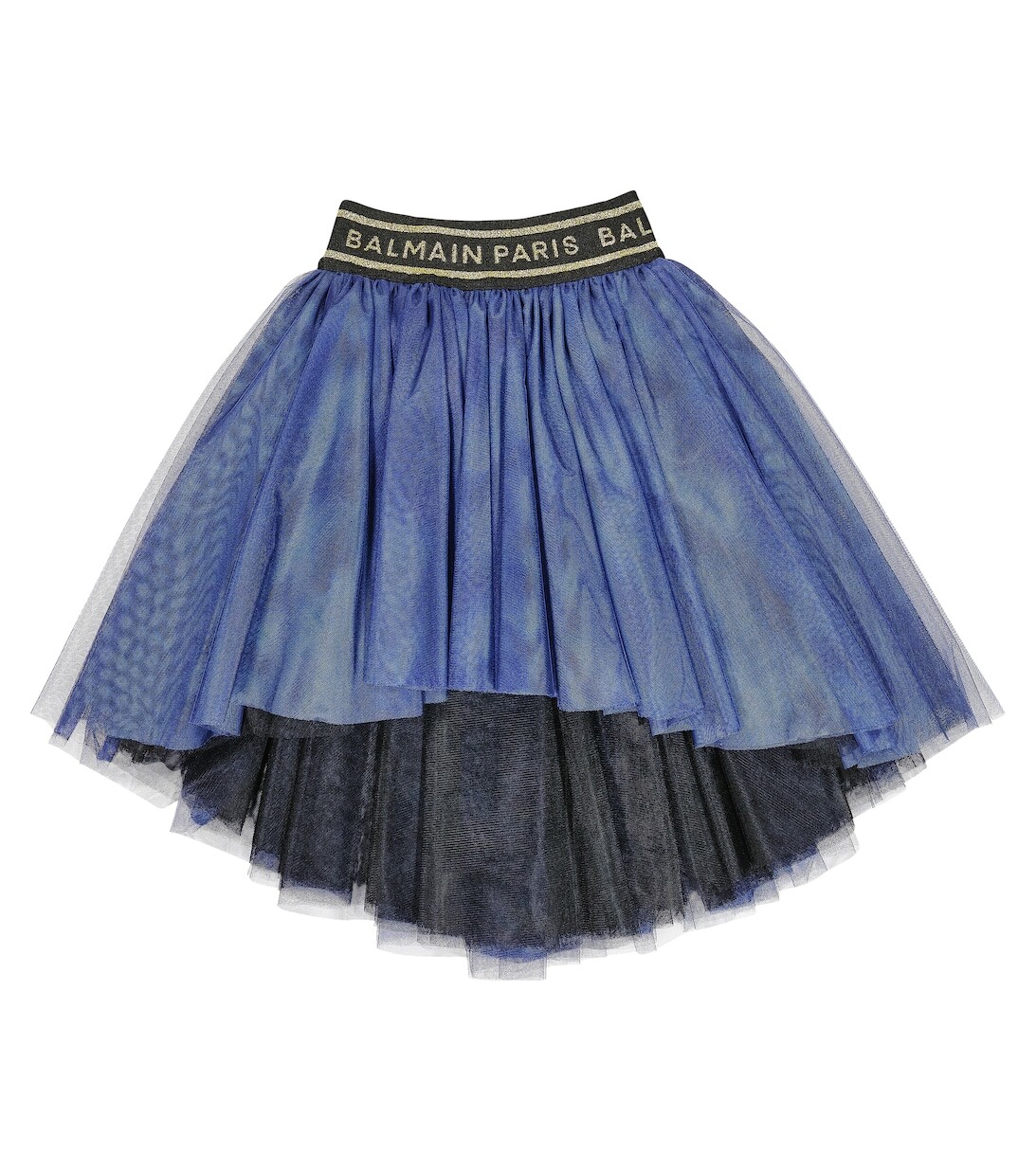 Юбка из тюля с логотипом Balmain, синий
Юбка из тюля с логотипом Balmain, синий