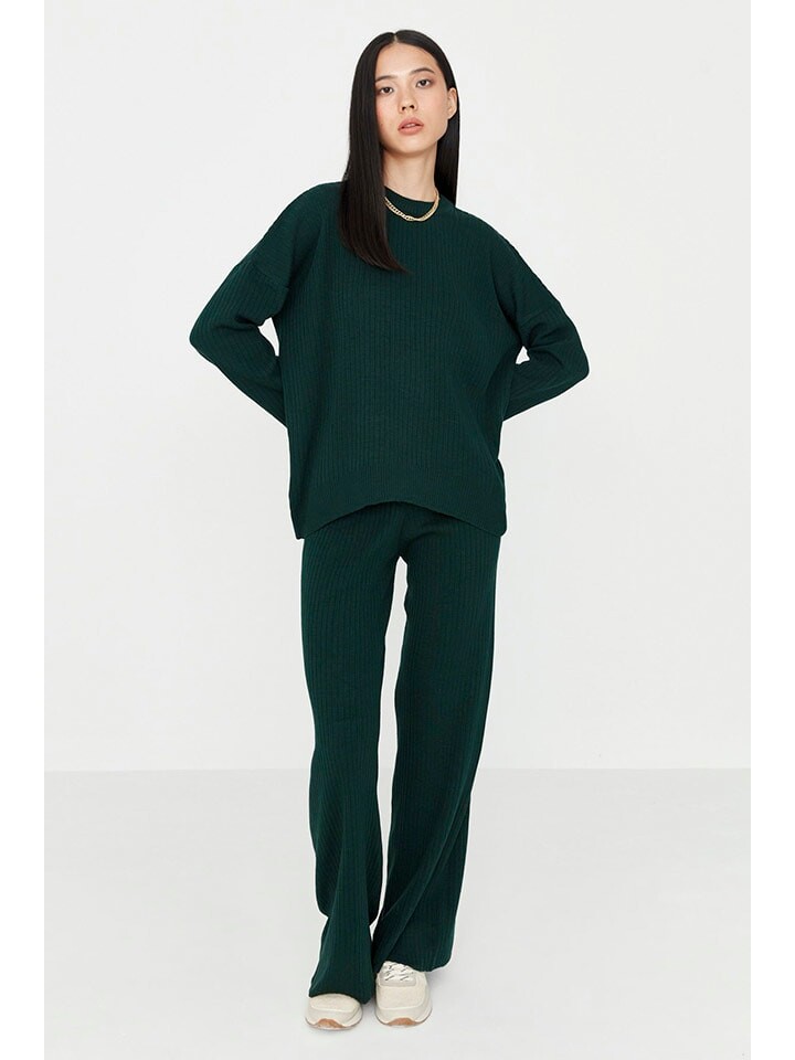 Пуловер trendyol 2tlg. Outfit, темно-зеленый
Пуловер trendyol 2tlg. Outfit, темно-зеленый