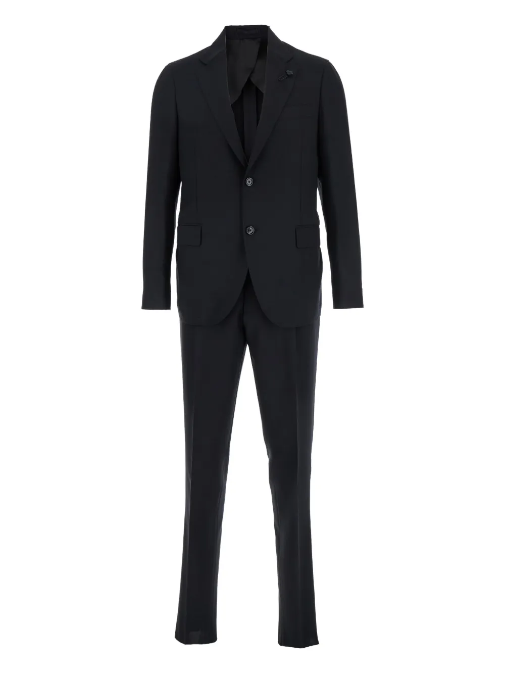Костюм из смесовой вирджинской шерсти с однобортным пиджаком Lardini, черный
Костюм из смесовой вирджинской шерсти с однобортным пиджаком Lardini, черный