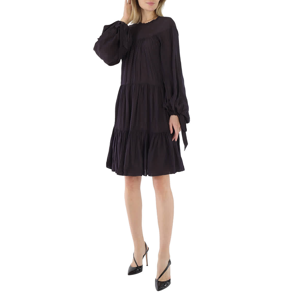 Женское фиолетовое короткое платье с защипами 3.1 Phillip Lim
Женское фиолетовое короткое платье с защипами 3.1 Phillip Lim