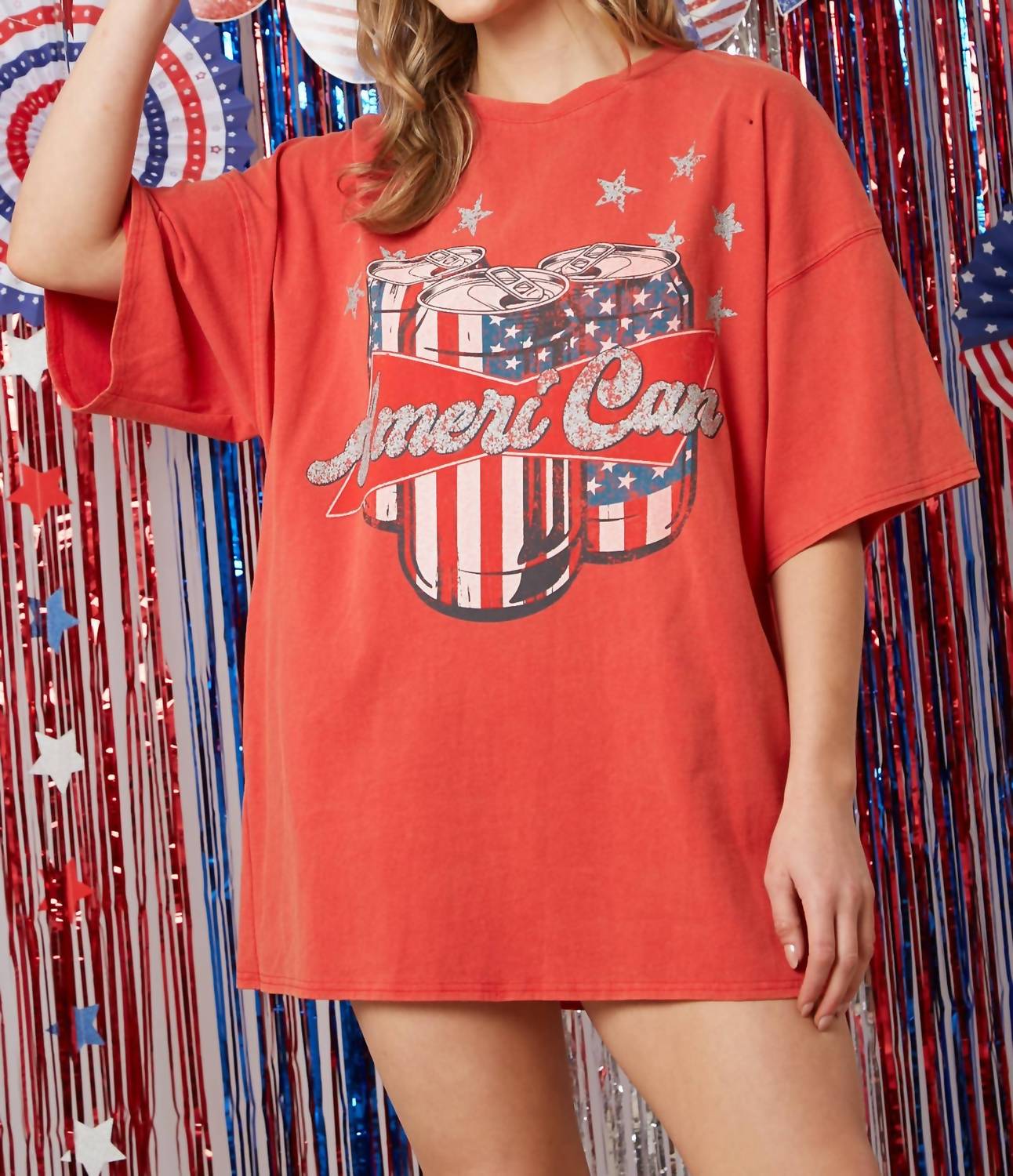 Платье-футболка из американского хлопка с кислотной стиркой, красное Fantastic Fawn, красный
Платье-футболка из американского хлопка с кислотной стиркой, красное Fantastic Fawn, красный