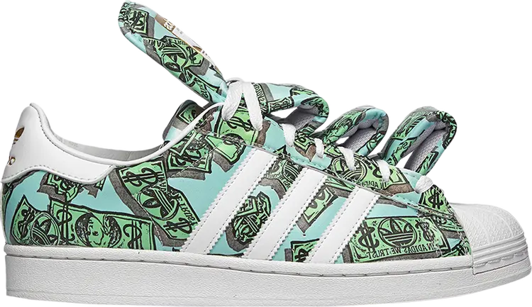 Кроссовки Jeremy Scott x Superstar 'Money', зеленый
Кроссовки Jeremy Scott x Superstar 'Money', зеленый