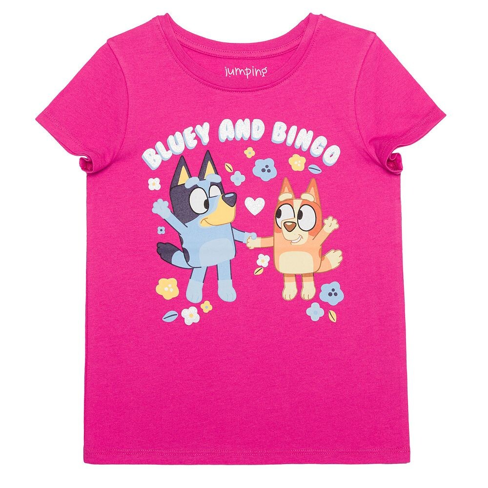 Футболка с короткими рукавами и рисунком Jumping Beans Bluey & Bingo для девочек 4–8 лет, цвет Raspberry Escape
Футболка с короткими рукавами и рисунком Jumping Beans Bluey & Bingo для девочек 4–8 лет, цвет Raspberry Escape