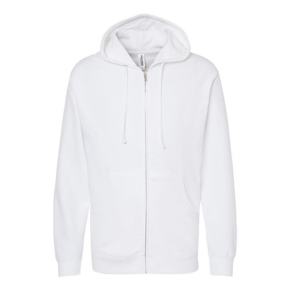 Толстовка среднего веса с капюшоном и молнией во всю длину Independent Trading Co., белый
Толстовка среднего веса с капюшоном и молнией во всю длину Independent Trading Co., белый