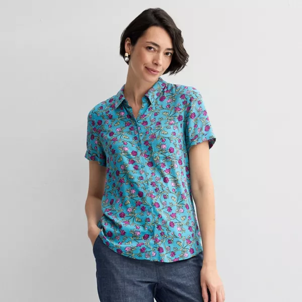 Женская походная рубашка Croft & Barrow, цвет teal bud vine
Женская походная рубашка Croft & Barrow, цвет teal bud vine