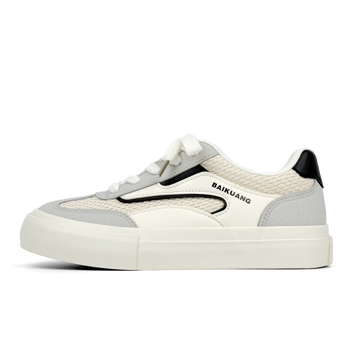 VASIBAEN Низкие мужские кроссовки для скейтбординга бежево-черного цвета
VASIBAEN Низкие мужские кроссовки для скейтбординга бежево-черного цвета