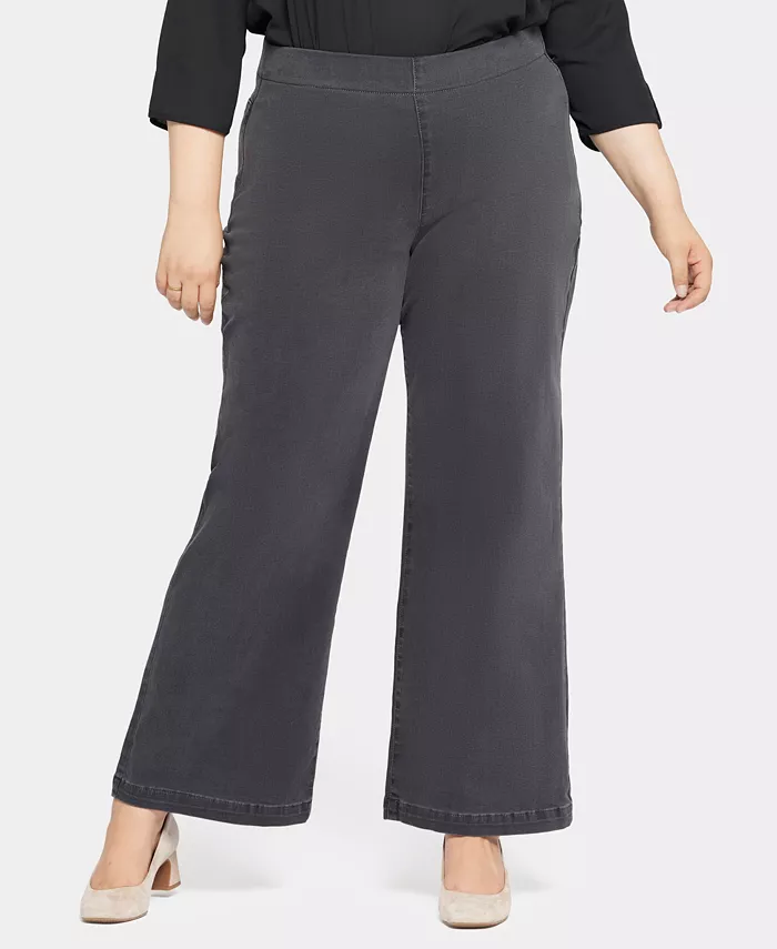 Джинсы Teresa большого размера с широкими штанинами NYDJ, серый
Джинсы Teresa большого размера с широкими штанинами NYDJ, серый