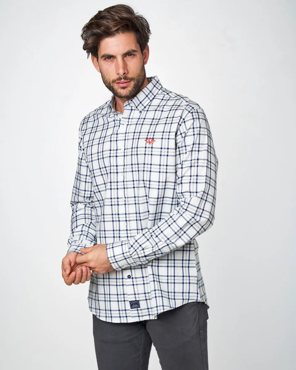 Оксфордская рубашка мужская классического кроя в клетку Spagnolo, серый
Оксфордская рубашка мужская классического кроя в клетку Spagnolo, серый