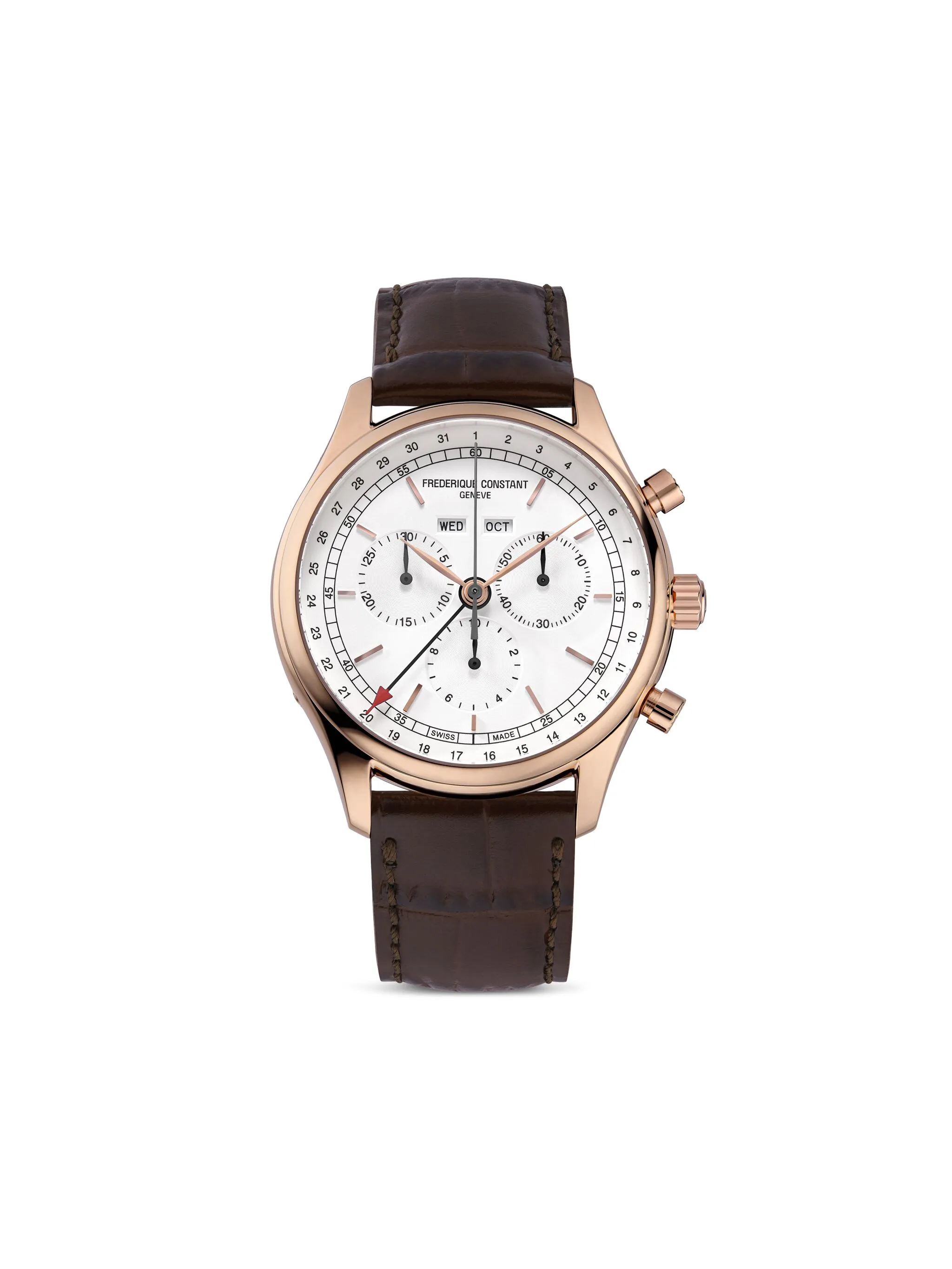 Наручные часы Classics Quartz Chronograph Triple Calendar 40 мм Frederique Constant, белый
Наручные часы Classics Quartz Chronograph Triple Calendar 40 мм Frederique Constant, белый