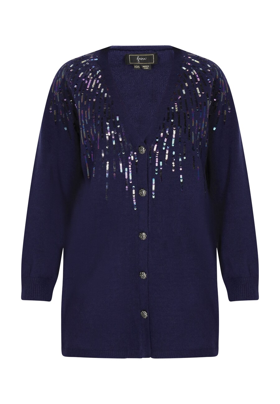 Вязаный кардиган faina, темно-синий
Вязаный кардиган faina, темно-синий