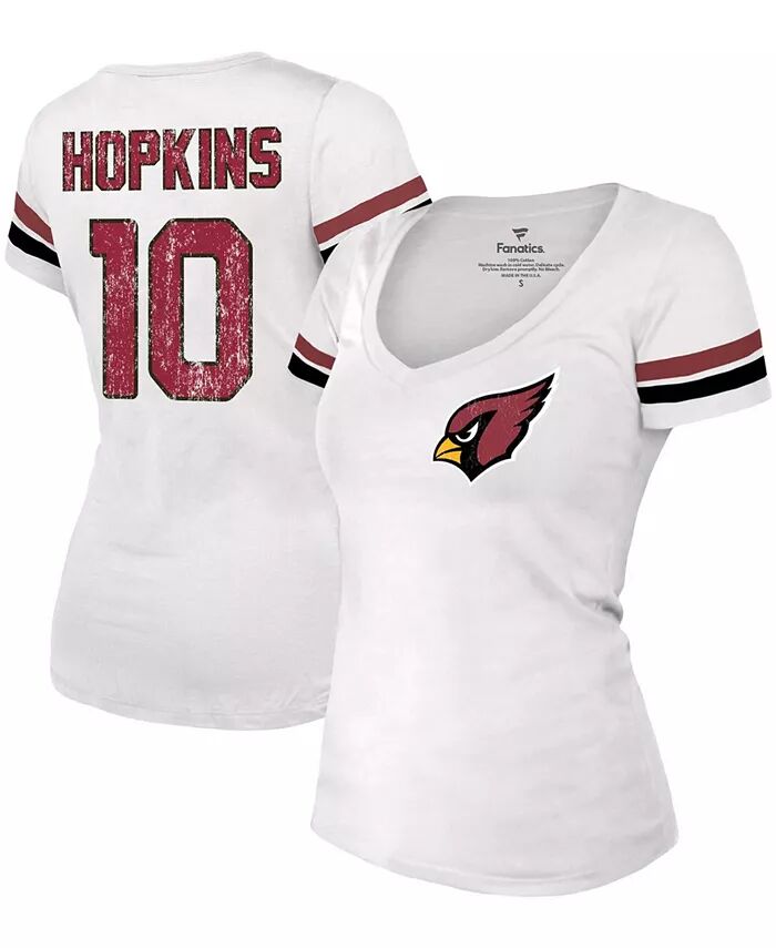 Женская белая футболка Deandre Hopkins Arizona Cardinals с именем и номером и V-образным вырезом Fanatics
Женская белая футболка Deandre Hopkins Arizona Cardinals с именем и номером и V-образным вырезом Fanatics