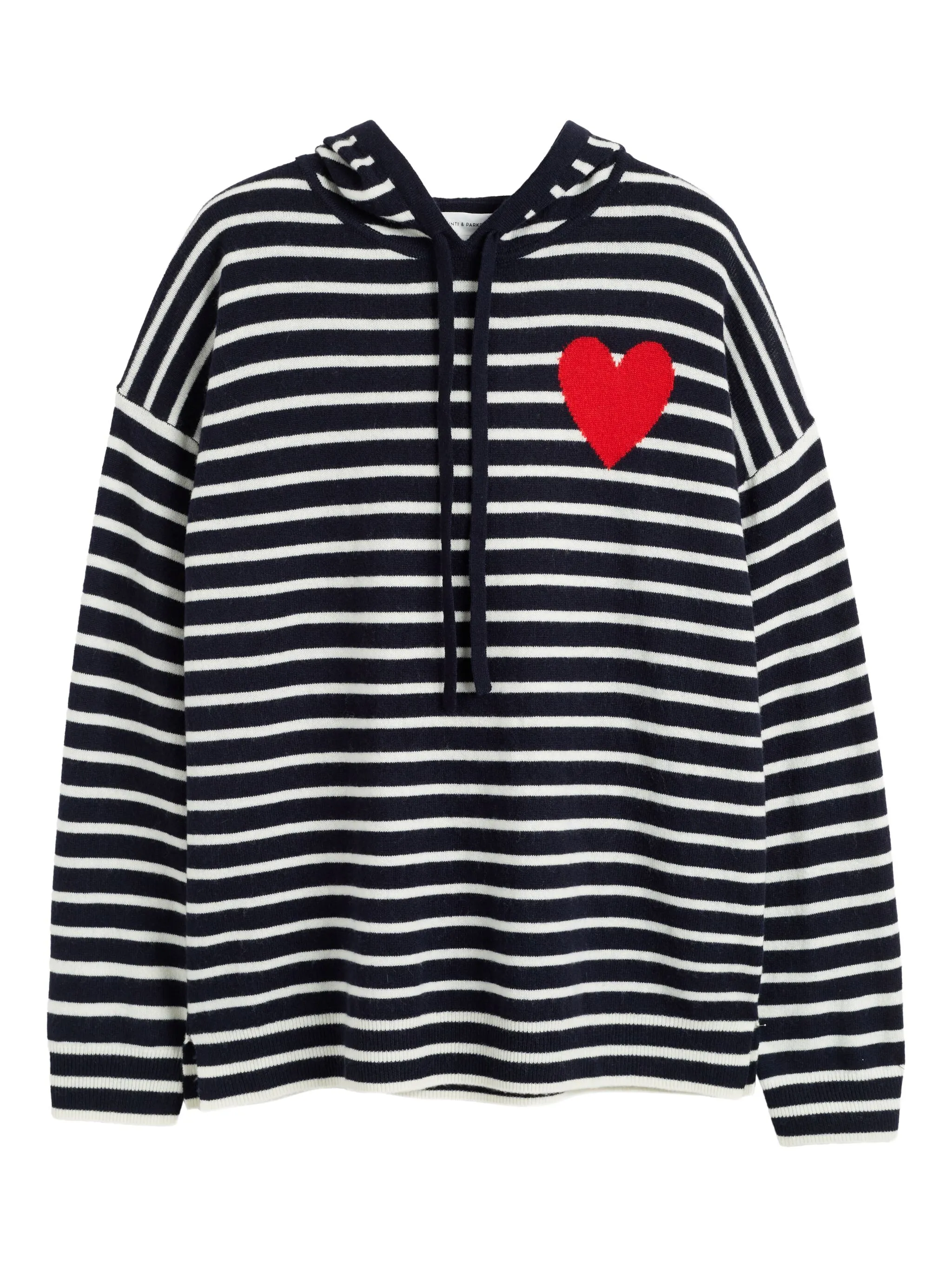 Худи Breton Heart в полоску Chinti & Parker, синий
Худи Breton Heart в полоску Chinti & Parker, синий