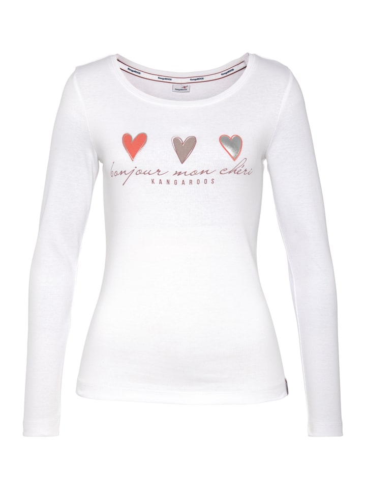 Рубашка с длинным рукавом Kangaroos, белый
Рубашка с длинным рукавом Kangaroos, белый
