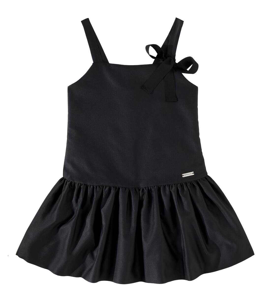 Платье из дюшеса с оборками Monnalisa, черный
Платье из дюшеса с оборками Monnalisa, черный