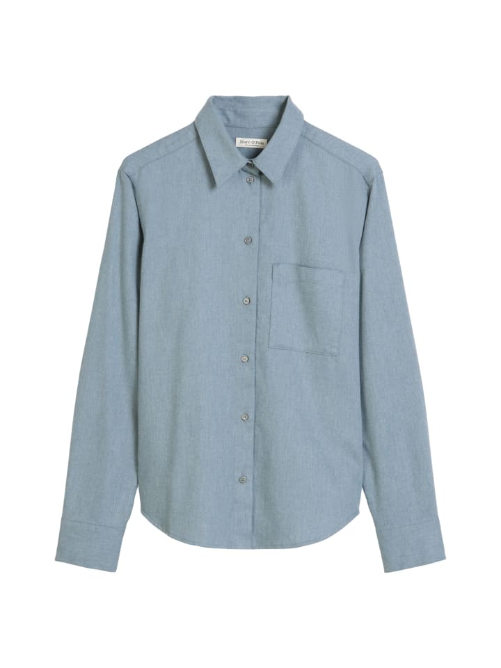 Marc O'Polo Фланелевая блузка стандартного размера, серо-голубого цвета
Marc O'Polo Фланелевая блузка стандартного размера, серо-голубого цвета