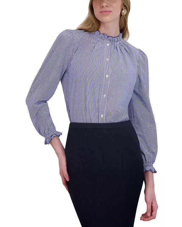 Блузка с оборками Point, синий
Блузка с оборками Point, синий