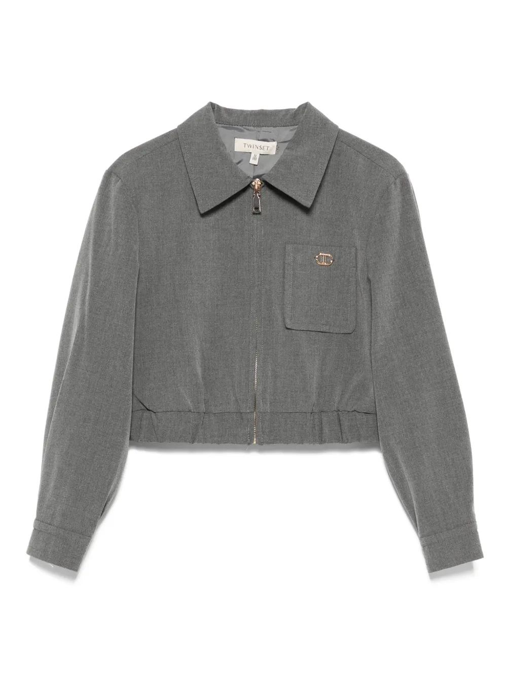 Куртка с карманом на молнии TWINSET Kids, серый
Куртка с карманом на молнии TWINSET Kids, серый