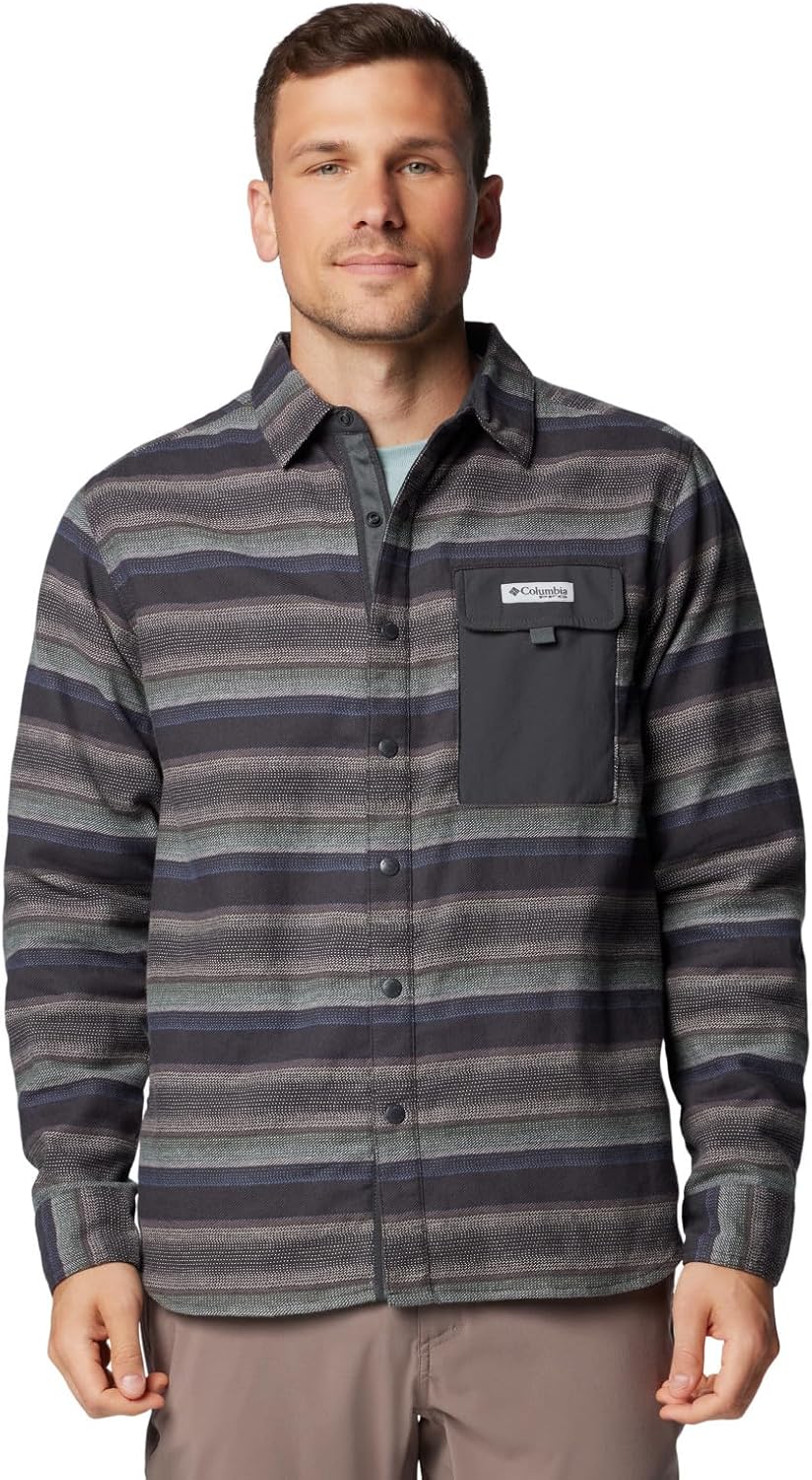 Columbia мужская рубашка PFG Uncharted, Shark Lunar Stripe
Columbia мужская рубашка PFG Uncharted, Shark Lunar Stripe
