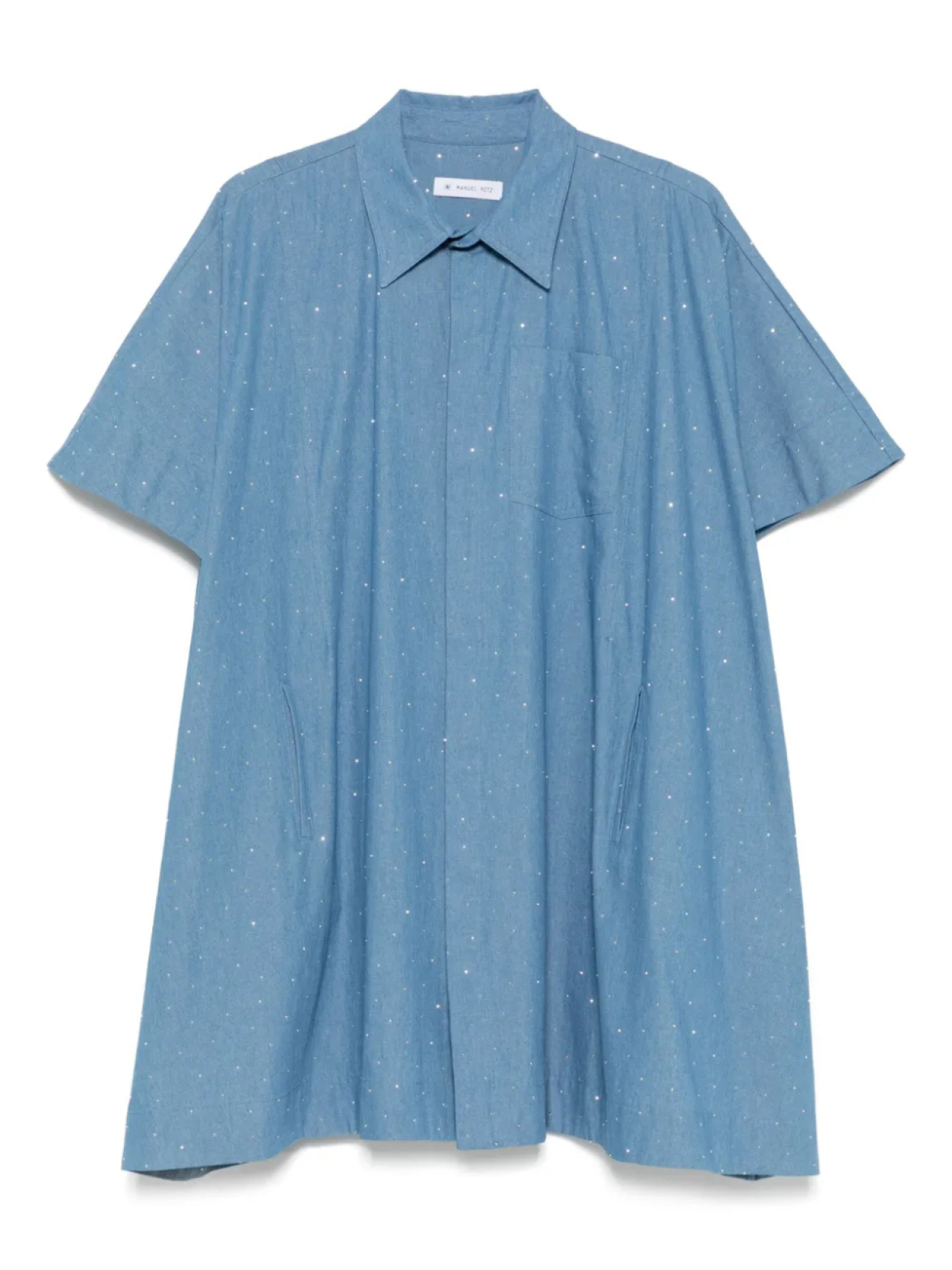 Платье-рубашка Manuel Ritz, украшенное стразами, синий
Платье-рубашка Manuel Ritz, украшенное стразами, синий