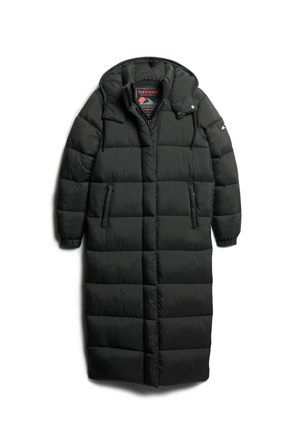 Пуховик длинного кроя Superdry, черный
Пуховик длинного кроя Superdry, черный