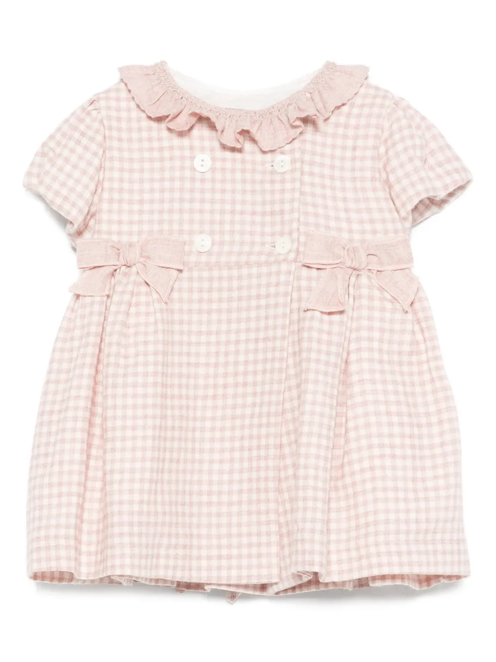 Платье в клетку гингем с оборчатым воротником La Stupenderia, розовый
Платье в клетку гингем с оборчатым воротником La Stupenderia, розовый