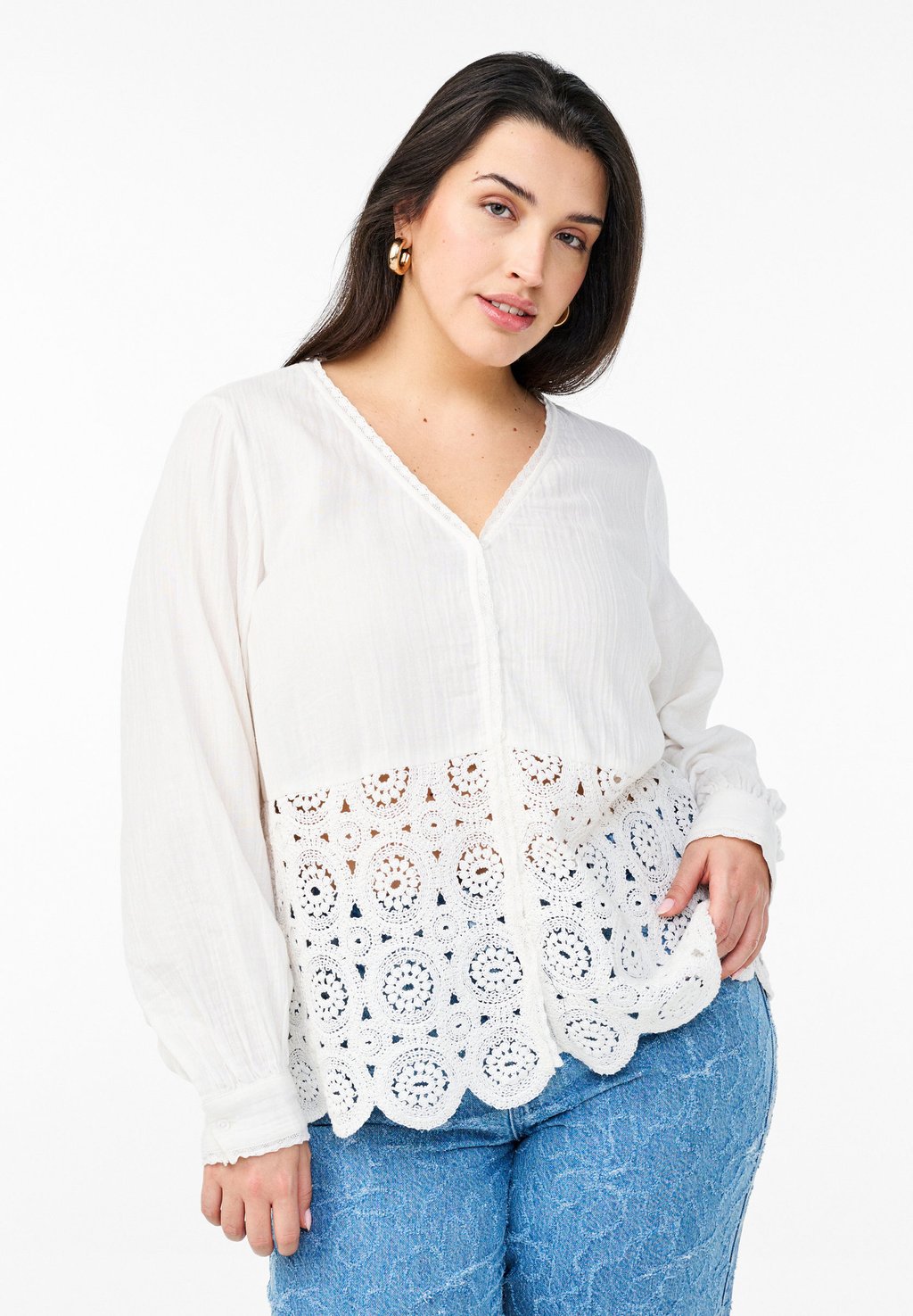 Блуза MIT DETAILS Zizzi, белый
Блуза MIT DETAILS Zizzi, белый