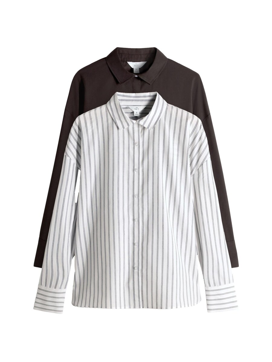 Рубашка на пуговицах классического кроя The Set, темно-коричневый/белый
Рубашка на пуговицах классического кроя The Set, темно-коричневый/белый