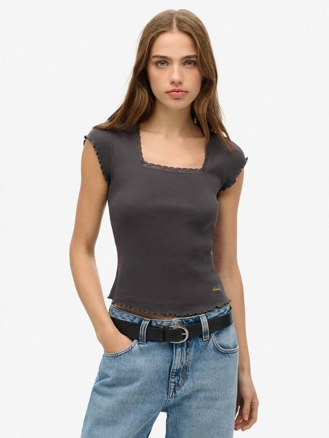 Незаменимая футболка с квадратным вырезом и коротким рукавом Superdry, угольный
Незаменимая футболка с квадратным вырезом и коротким рукавом Superdry, угольный