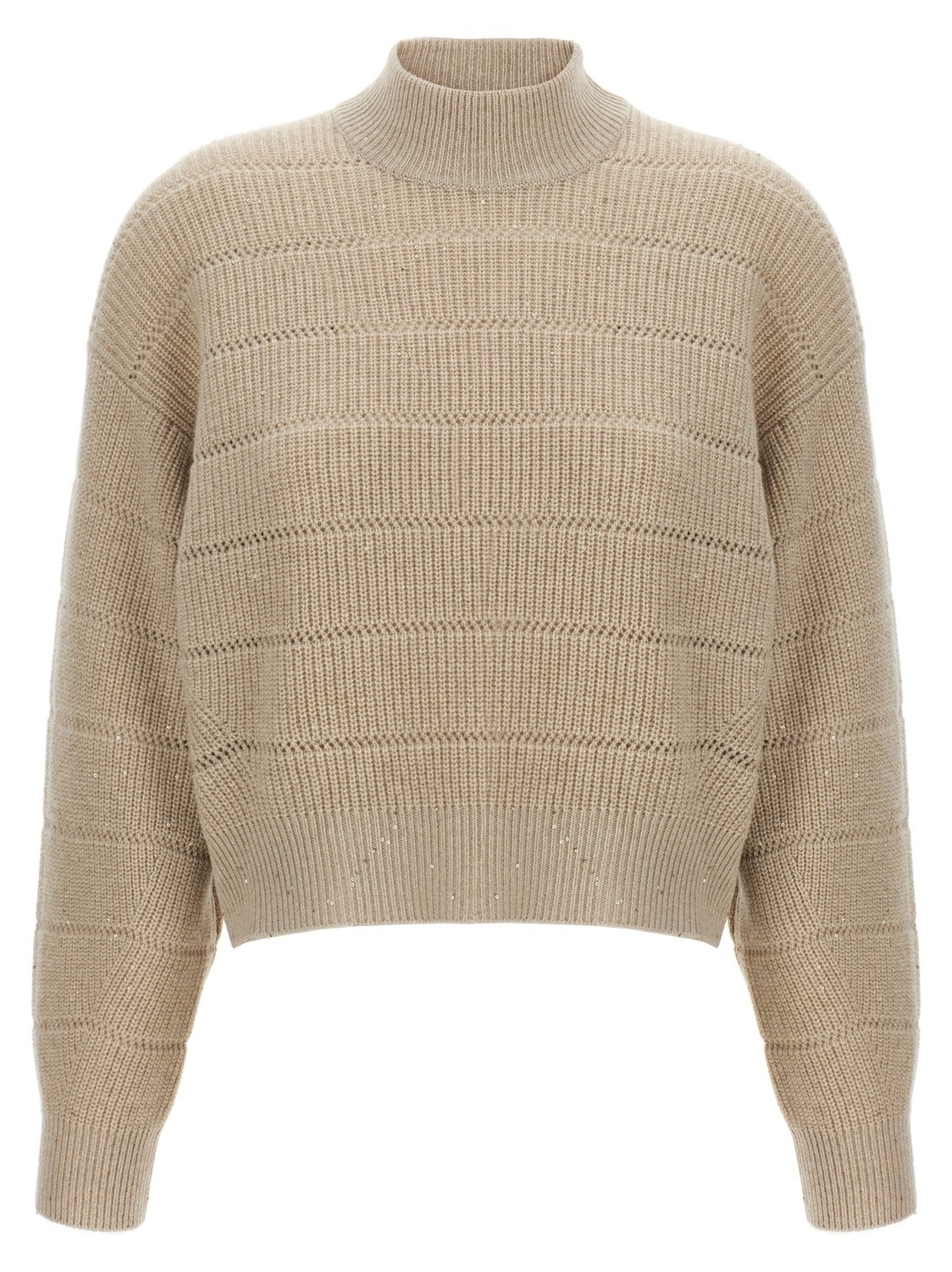 Укороченный свитер Rustic Dazzling Net Brunello Cucinelli, бежевый
Укороченный свитер Rustic Dazzling Net Brunello Cucinelli, бежевый