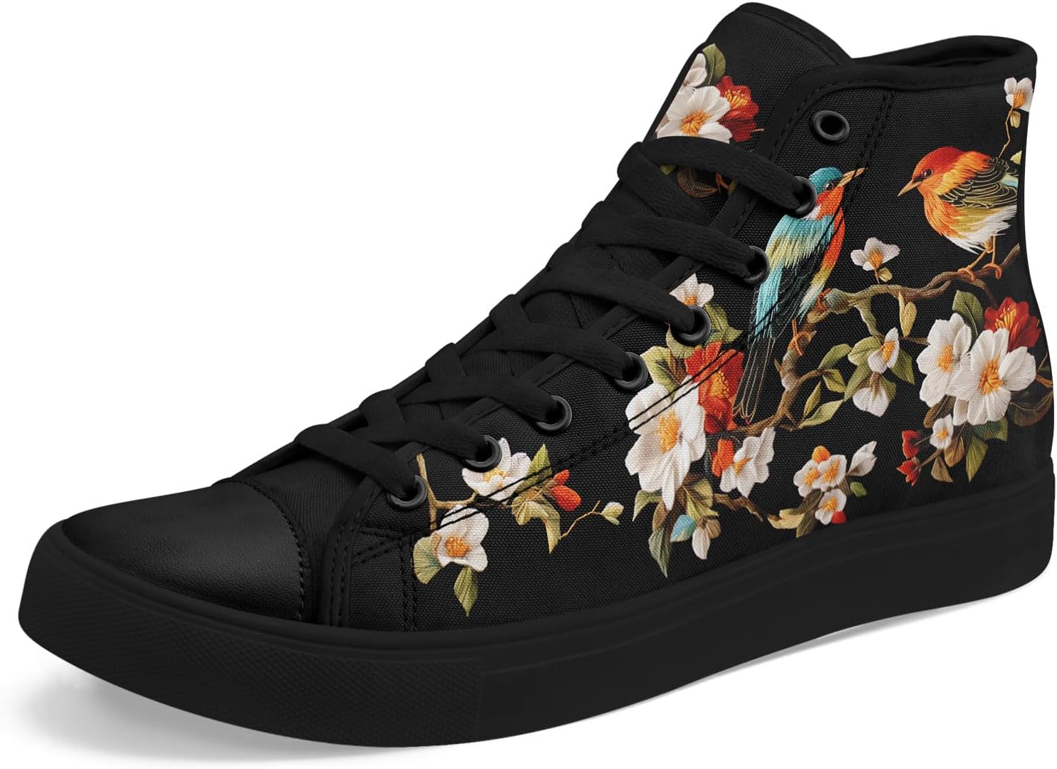 Высокие кеды на платформе AWSOLE из канвы для женщин и мужчин, черные, винтажные, с принтом лесных животных, грибов и птиц, легкие повседневные тапочки из канвы
Высокие кеды на платформе AWSOLE из канвы для женщин и мужчин, черные, винтажные, с принтом лесных животных, грибов и птиц, легкие повседневные тапочки из канвы