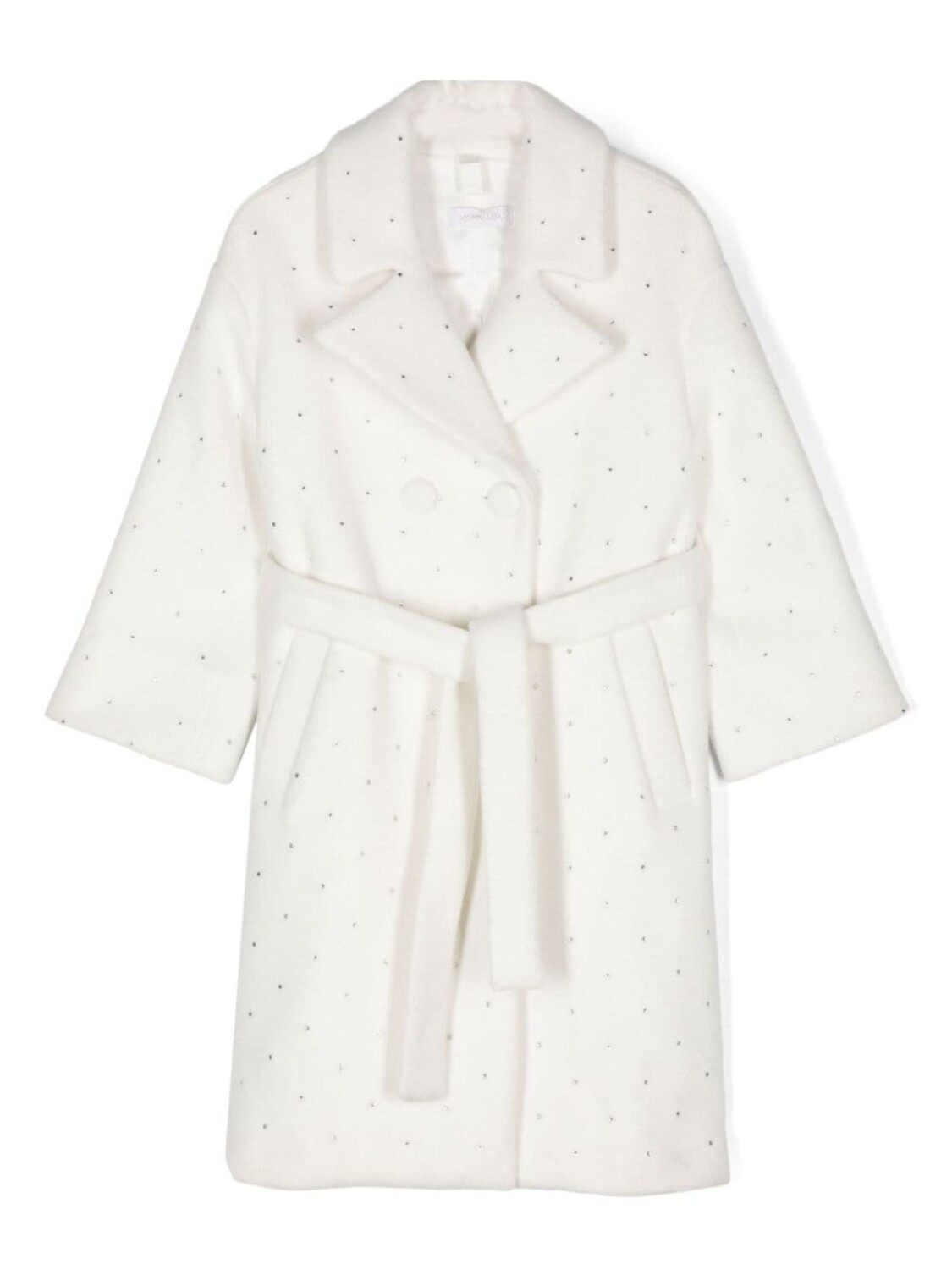 Monnalisa пальто с кристаллами, белый
Monnalisa пальто с кристаллами, белый