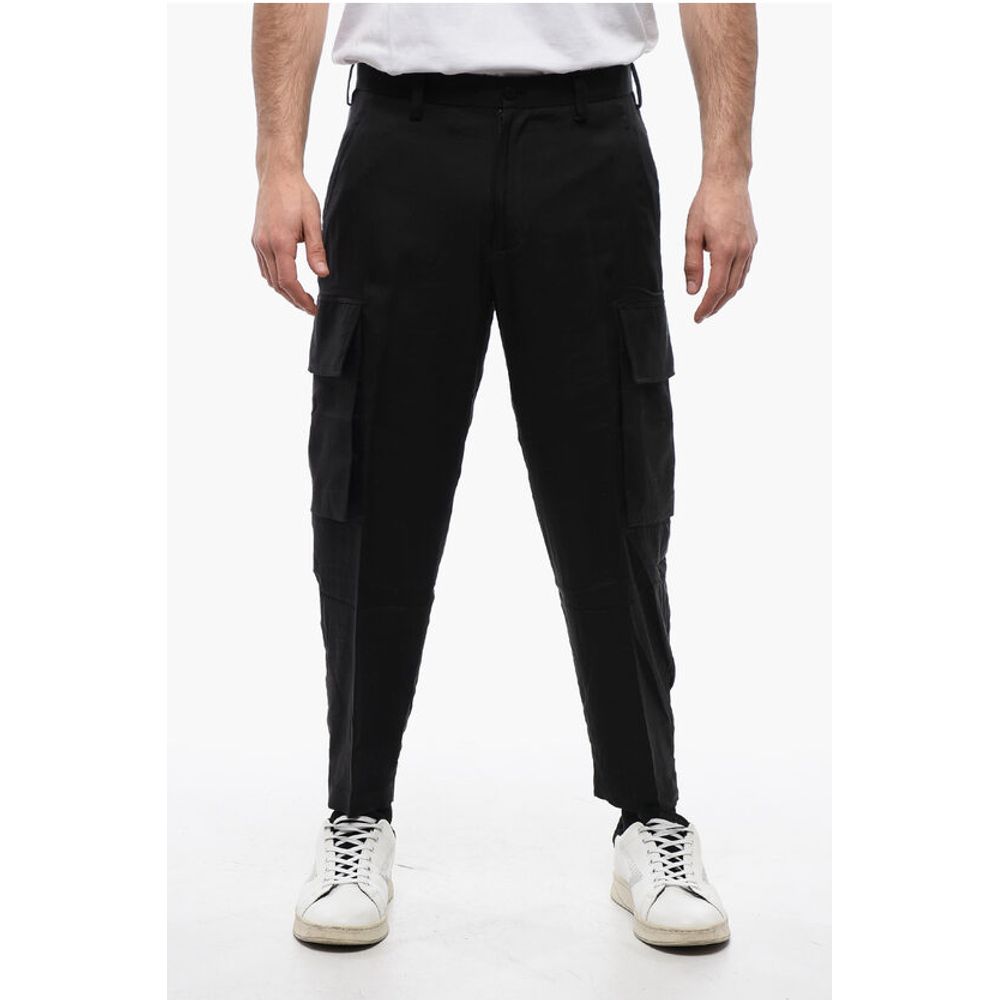 Брюки-карго FIREMAN из смеси шелка Neil Barrett, Black
Брюки-карго FIREMAN из смеси шелка Neil Barrett, Black