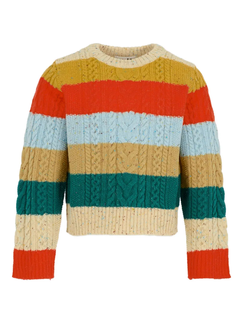 Полосатый свитер косой вязки Molo, желтый
Полосатый свитер косой вязки Molo, желтый