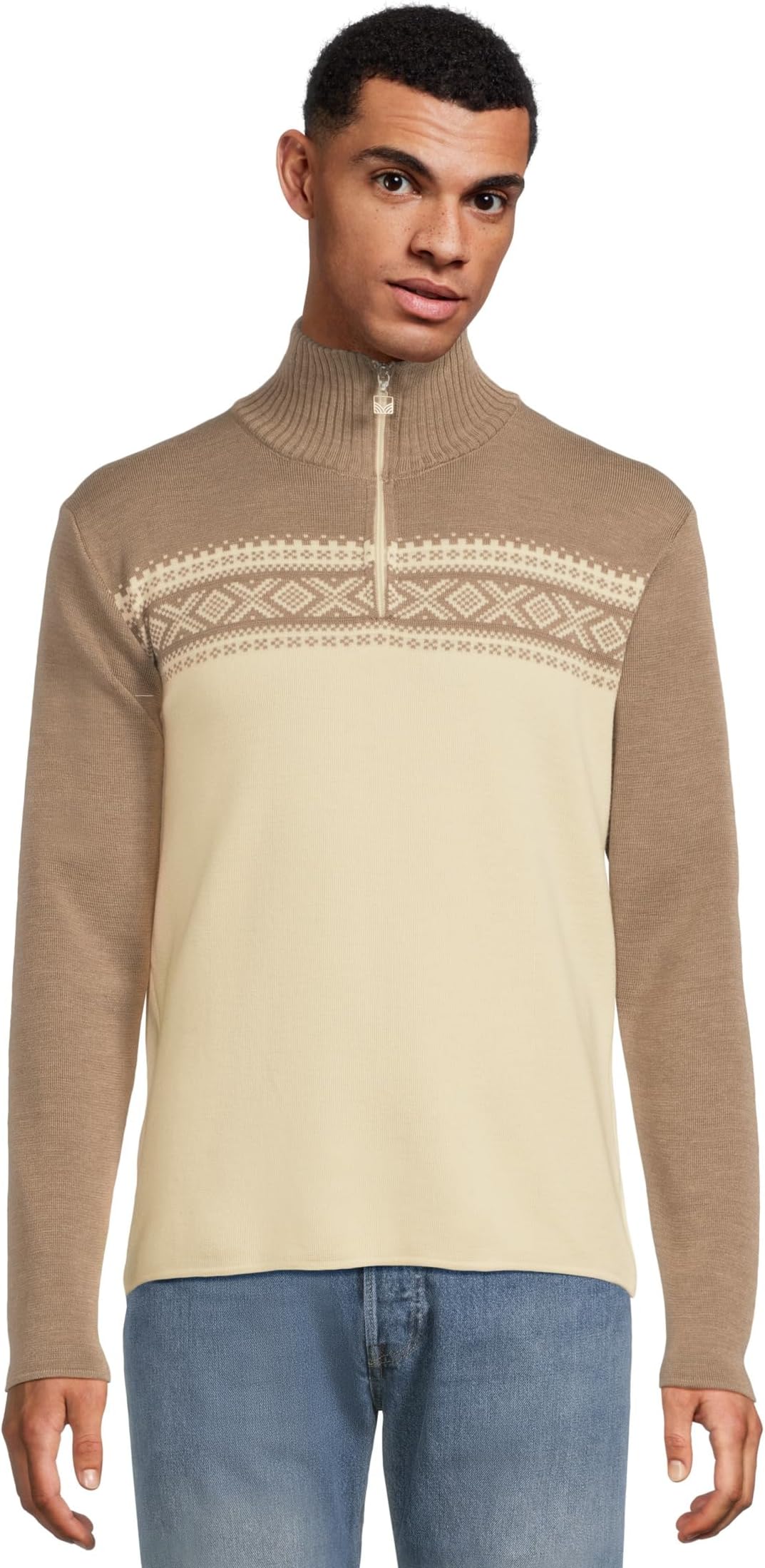 Свитер Dale of Norway Men's Dalestølen Sweater, Mountainstone/Offwhite
Свитер Dale of Norway Men's Dalestølen Sweater, Mountainstone/Offwhite