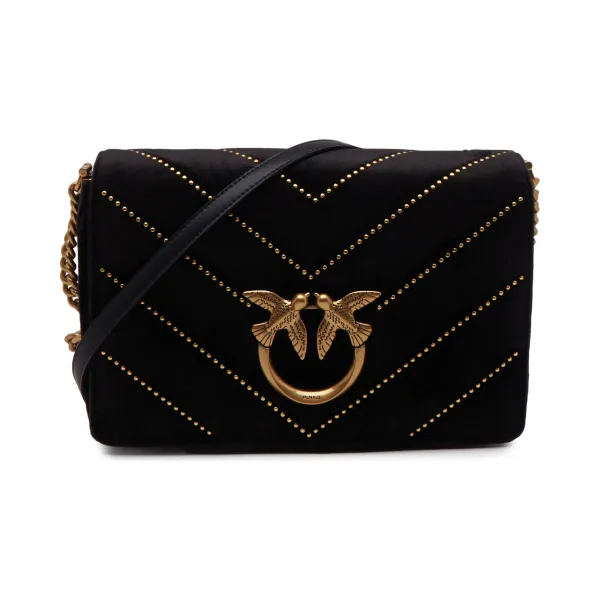 Классическая бархатная сумка через плечо Love click с добавлением кожи Pinko, черный
Классическая бархатная сумка через плечо Love click с добавлением кожи Pinko, черный