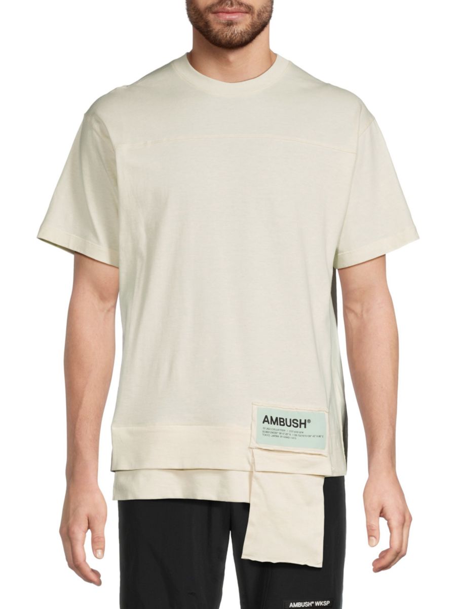 Хлопковая футболка с логотипом Ambush, белый
Хлопковая футболка с логотипом Ambush, белый