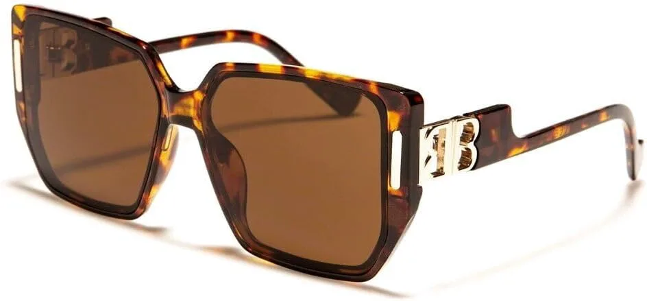 Женские солнцезащитные очки Dweebzilla BB XL увеличенного размера, квадратной формы, с защитой от ультрафиолета UV400, гибридные, Tortoise & Gold Frame - Brown Lenses
Женские солнцезащитные очки Dweebzilla BB XL увеличенного размера, квадратной формы, с защитой от ультрафиолета UV400, гибридные, Tortoise & Gold Frame - Brown Lenses