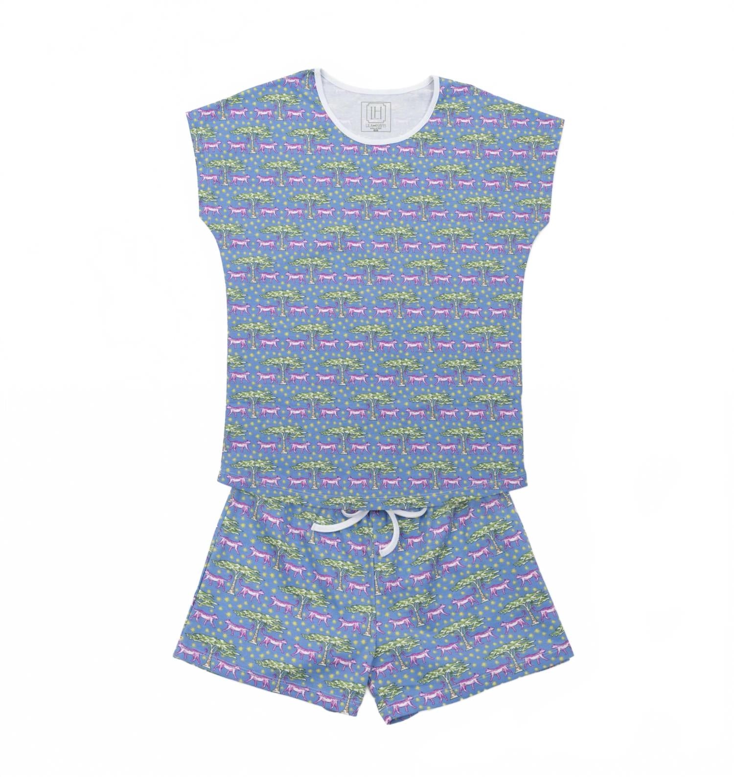 Lila + hayes Женский пижамный комплект Riley Royal Safari синего цвета
Lila + hayes Женский пижамный комплект Riley Royal Safari синего цвета