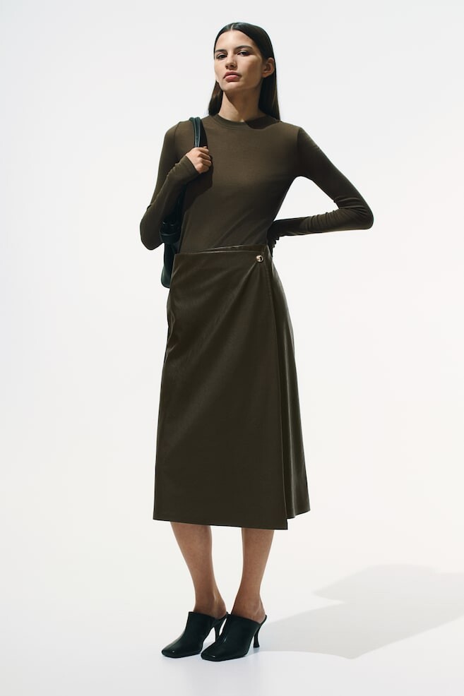 Юбка-Обертка с покрытием H&M, зеленый
Юбка-Обертка с покрытием H&M, зеленый