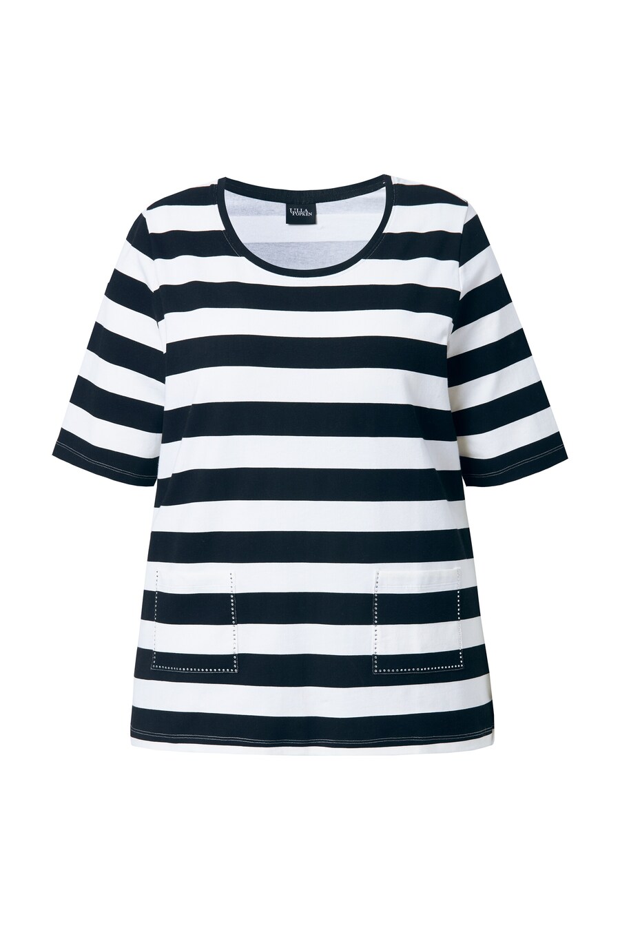 Рубашка Ulla Popken, черный/белый
Рубашка Ulla Popken, черный/белый