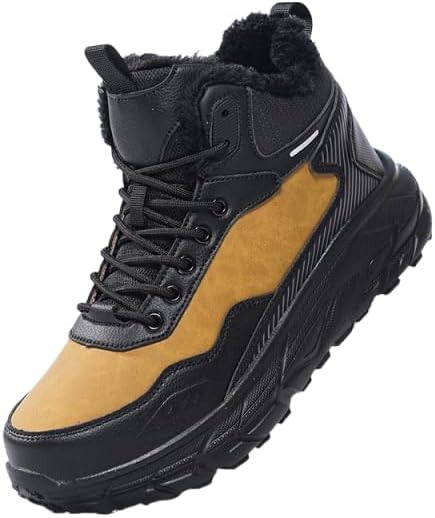 Мужские зимние ботинки Hhhchpm с меховой подкладкой, водонепроницаемые, теплые, для походов, противоскользящие, уличные, высокие ботинки на щиколотку для работы и треккинга, черный
Мужские зимние ботинки Hhhchpm с меховой подкладкой, водонепроницаемые, теплые, для походов, противоскользящие, уличные, высокие ботинки на щиколотку для работы и треккинга, черный