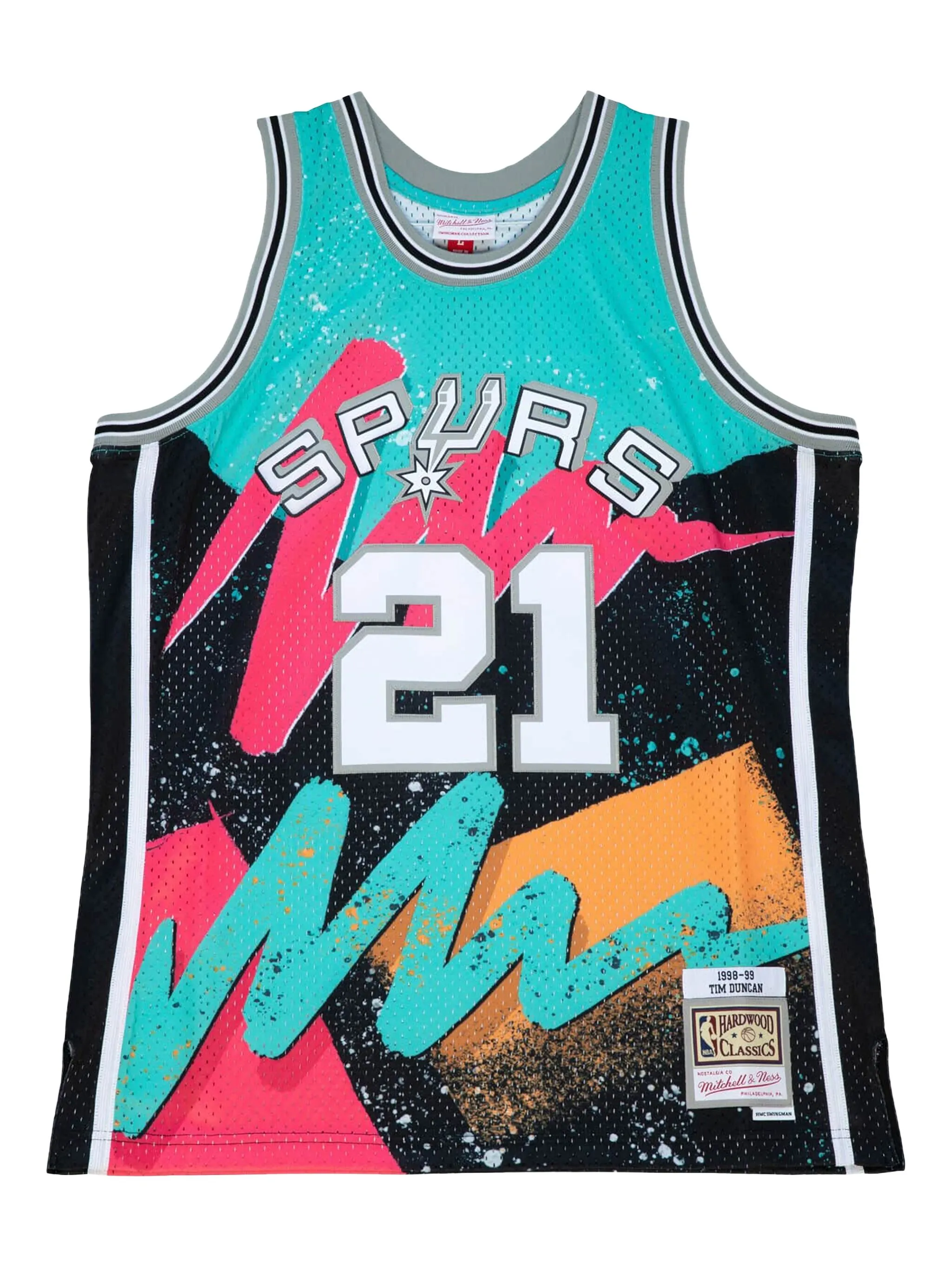 Топ Tim Duncan NBA San Antonio Spurs 1998 Hyper Hoops Swingman Mitchell & Ness, черный
Топ Tim Duncan NBA San Antonio Spurs 1998 Hyper Hoops Swingman Mitchell & Ness, черный