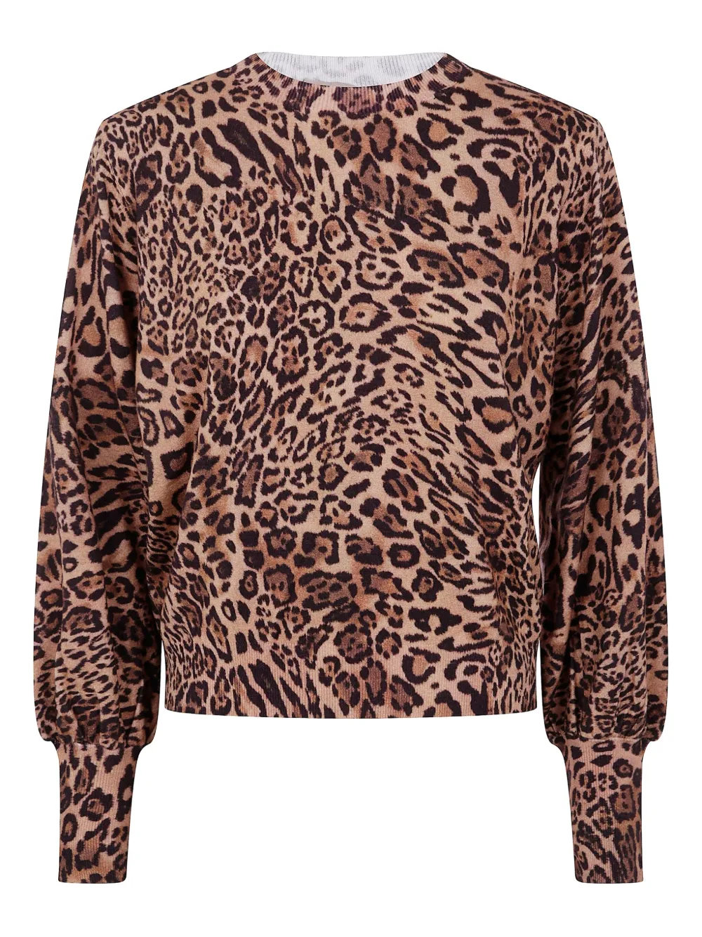 Свитер с леопардовым принтом и рукавами-фонариками TWINSET, коричневый
Свитер с леопардовым принтом и рукавами-фонариками TWINSET, коричневый
