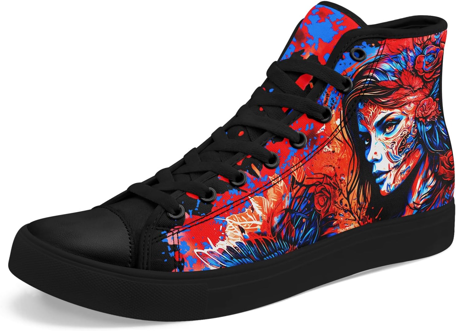 Высокие кеды из холщовой ткани AWSOLE с черепом и розой для мужчин и женщин, унисекс, для Хэллоуина, в темном готическом стиле, модная уличная обувь, повседневные тренеры
Высокие кеды из холщовой ткани AWSOLE с черепом и розой для мужчин и женщин, унисекс, для Хэллоуина, в темном готическом стиле, модная уличная обувь, повседневные тренеры