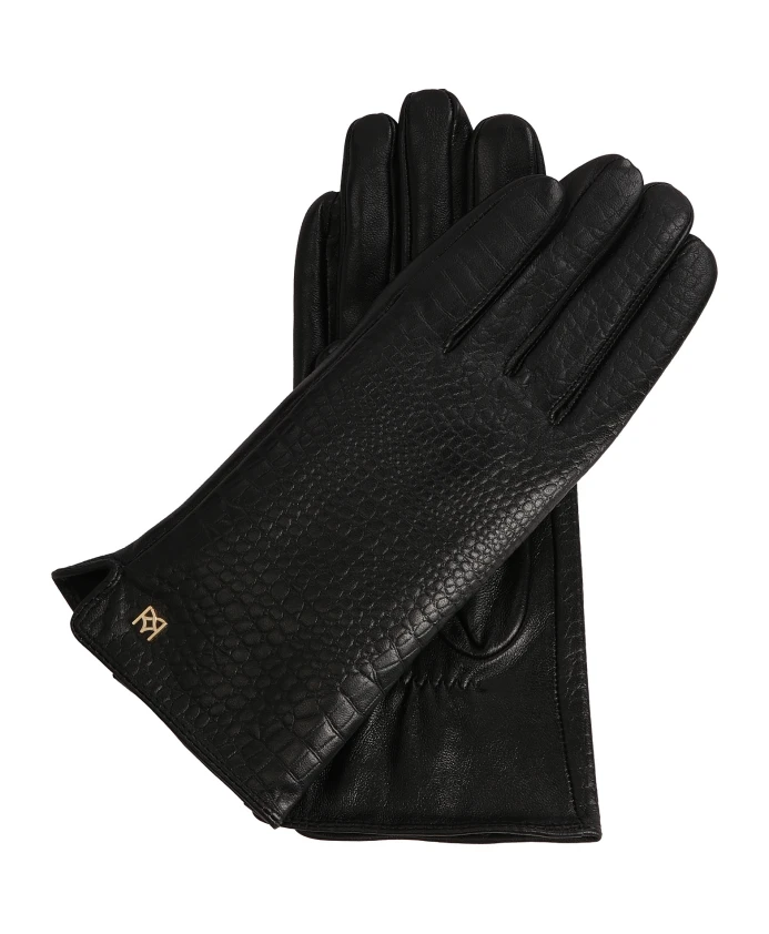 Перчатки декорированные вставкой из крокуса. Kazar, черный
Перчатки декорированные вставкой из крокуса. Kazar, черный