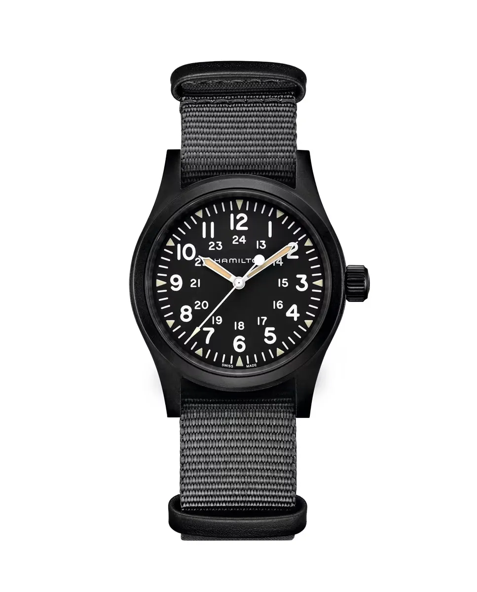 Мужские механические часы Khaki Field 38 мм H69409930 с текстильным ремешком Hamilton, серый
Мужские механические часы Khaki Field 38 мм H69409930 с текстильным ремешком Hamilton, серый