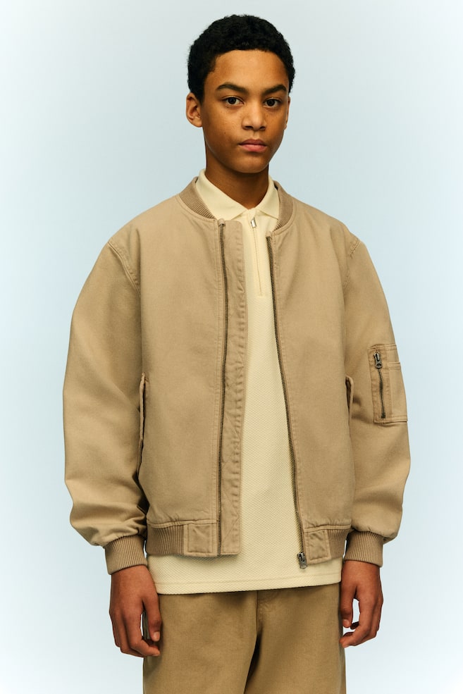 Пилотная куртка из твила H&M, бежевый
Пилотная куртка из твила H&M, бежевый