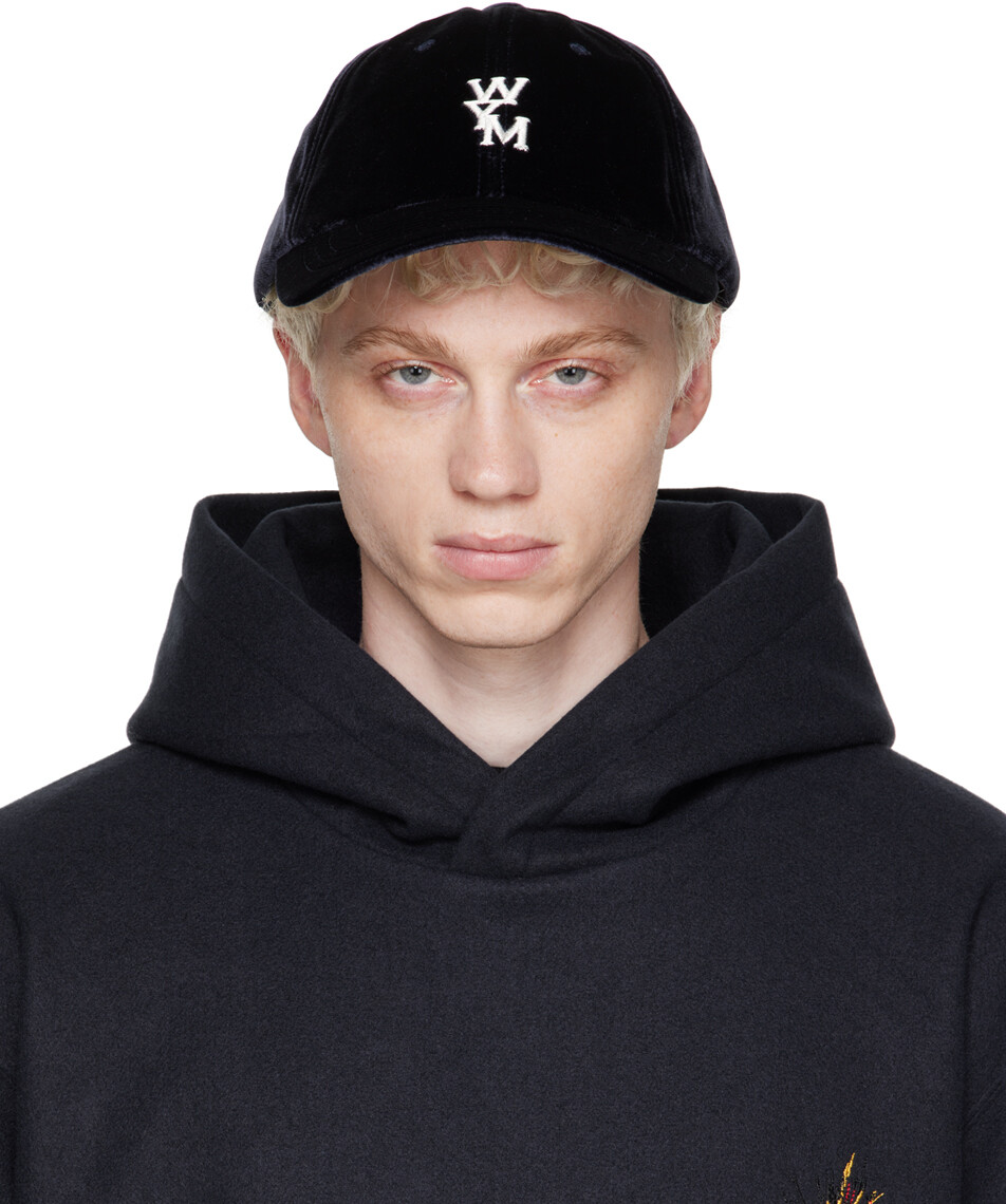 Темно-синяя бейсболка Wooyoungmi
Темно-синяя бейсболка Wooyoungmi